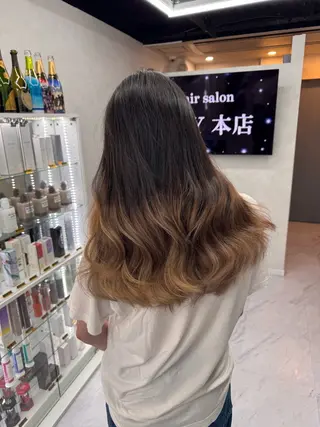 ロング カラー ブリーチ/エクステ モデル募集中🖤のヘアスタイル