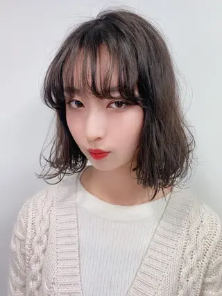 ミディアム 🧡YUKA🧡 渋谷/ﾌﾟﾙｴｸｽﾃのヘアスタイル