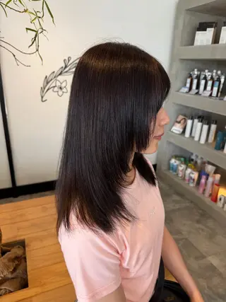 ミディアム 🍒暖色カラー🌹 栗俣嵐のヘアスタイル