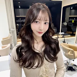 ロング 🫧似合わせ×透明感 ケアカラー清野🫧のヘアスタイル