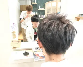 ショート カラー メンズ メンズ指名多数!! 田島史也のヘアスタイル