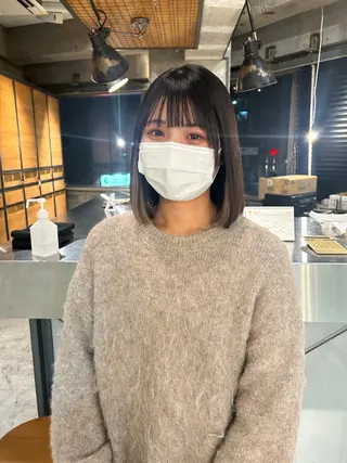 ミディアム カラー keen 立川のヘアスタイル
