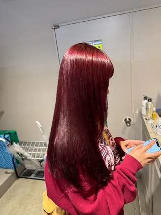 ロング カラー パーマ ヘアアレンジ メンズ キッズ 韓国系🇰🇷🩶 艶暗髪/MEIのヘアスタイル