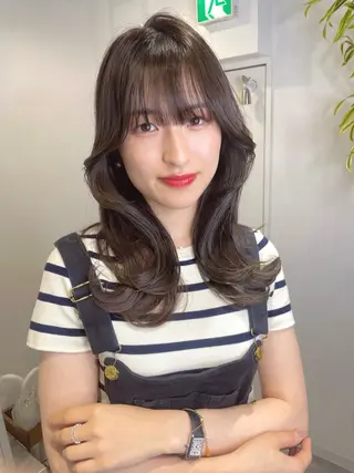 ロング 透明感カラー🇰🇷 レイヤー✨桑原　研太のヘアスタイル