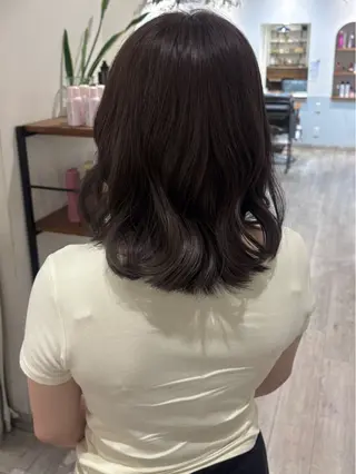 ミディアム ニュアンスパーマ 🧺アンジュのヘアスタイル