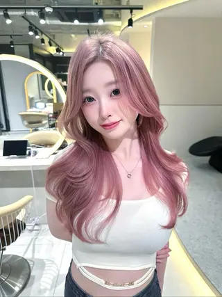 セミロング カラー 《髪質改善✖️オリー ブ🧸》小嶋拓也のヘアスタイル
