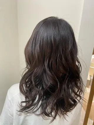 セミロング カラー 札幌ブリーチカラー/ ダブルカラー/ドイのヘアスタイル