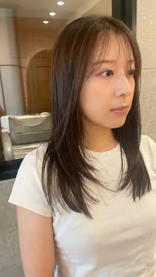 セミロング 銀座ボブカラーパーマ misakiのヘアスタイル