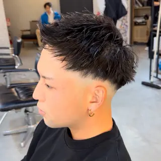 ショート ツイスパ/シャドウ 新井のヘアスタイル