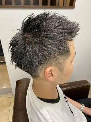 ショート メンズ RELATION /メンズ/バーバーのヘアスタイル