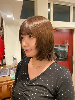 ミディアム カラー ソノダ リコのヘアスタイル