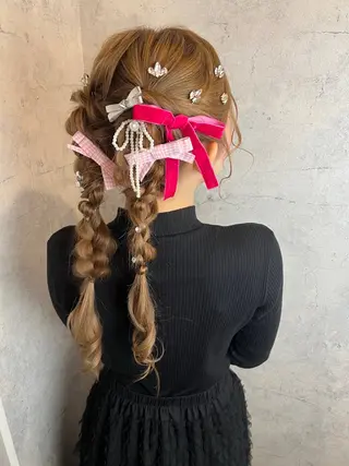 セミロング 【カメレオン】 しょうた みくꨄのヘアスタイル