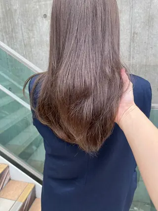 ロング カラー パーマ ヘアアレンジ メンズ キッズ ネイル マツエク・マツパ アイブロウ 久木原 ゆりのヘアスタイル
