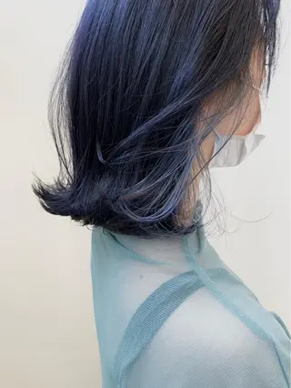 ミディアム カラー Okamura Chisatoのヘアスタイル