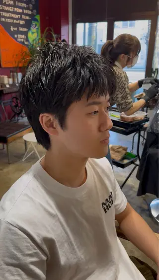 ショート メンズ トイ ハルトのヘアスタイル