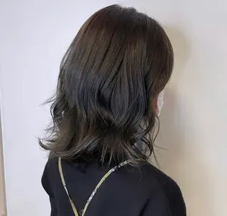 ミディアム 韓国✖️網紅🖤 パーマYURIYAのヘアスタイル