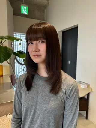セミロング カラー 村田 茉優のヘアスタイル