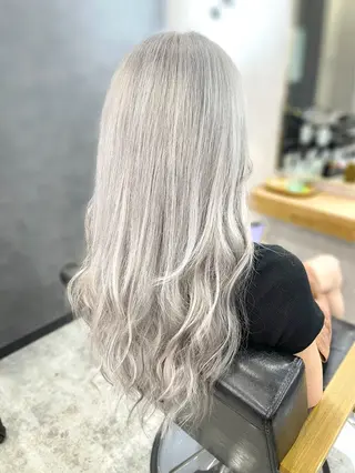 ロング カラー 🫧あ お🫧 心斎橋のヘアスタイル