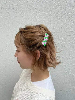 ショート カラー ヘアアレンジ 「sumi」 AMIのヘアスタイル