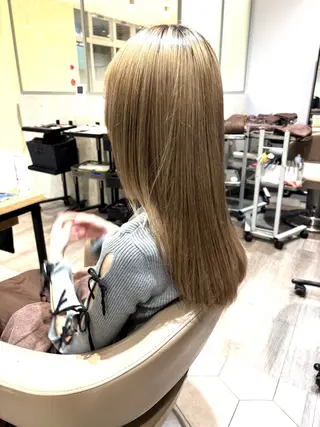 セミロング カラー ✨髪質改善カラー✨ 赤味除去カラー/理久のヘアスタイル