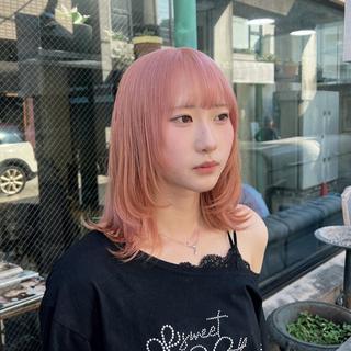 ミディアム カラー 赤みゼロ/透明感 カラー🌿KANTAのヘアスタイル