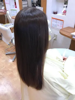 セミロング 高畑×縮毛矯正 松下直揮のヘアスタイル