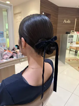 ミディアム ヘアアレンジ 韓国ヘアメイク🎀/ 縮毛矯正✨山本媛香のヘアスタイル