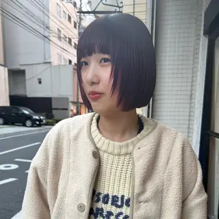 ショート カラー しずく/Lilu/ 博多美容室のヘアスタイル