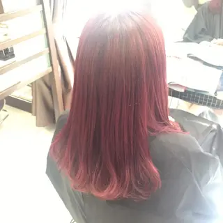 セミロング ロング カラー 大平 美沙のヘアスタイル