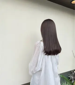 ロング パーマ 縮毛矯正/ レイヤー/ミディアムのヘアスタイル