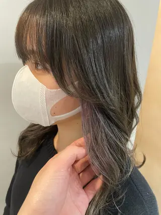 ロング 岩下昂世/ ハイトーン/デザインのヘアスタイル