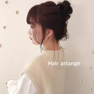 セミロング ヘアアレンジ 市川 千夏のヘアスタイル