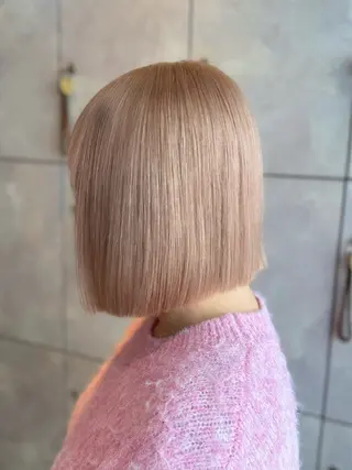 ミディアム カラー 🎀ハイトーン・艶 カラー HANA🎀のヘアスタイル
