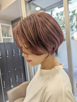 ショート カラー 🩶ハイライトカラー 🩶ASH西葛西鈴木のヘアスタイル