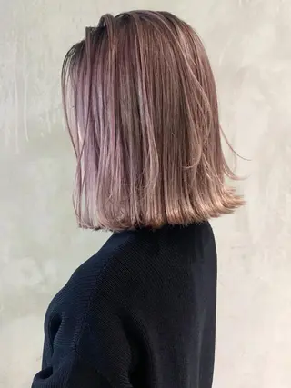 ミディアム カラー パーマ ヘアアレンジ ITbyALBUM 中野店のヘアスタイル