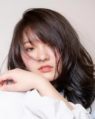 セミロング カラー パーマ 松尾 泰伸のヘアスタイル