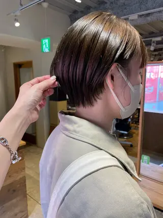 ショート カラー レイヤー／髪質改善／ 銀座／CHIEのヘアスタイル