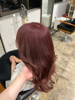 セミロング カラー 羽成 優衣菜のヘアスタイル