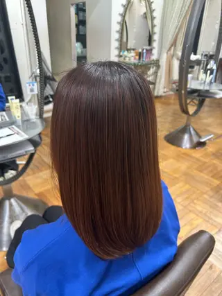 セミロング ツヤ髪💫髪質改善 透明感カラー仁平創太のヘアスタイル