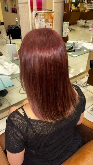 ミディアム カラー 艶カラー 髪質改善 🍓苺奈のヘアスタイル