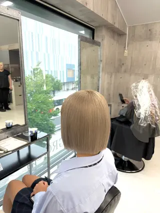 ショート カラー メンズ ☁️かずき☁️青.紫 推し活カラー🌈のヘアスタイル