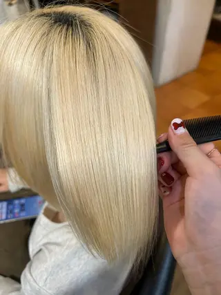 ミディアム 徳永　髪質改善 カラー🪄💫のヘアスタイル