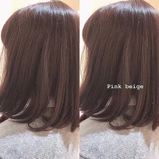 ミディアム カラー 齊藤 衣梨佳のヘアスタイル