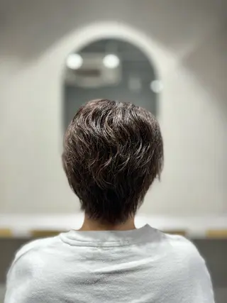 ショート くせ毛カット終着点 カワサキトオル溝の口のヘアスタイル