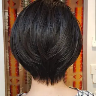 ショート 韓国風レイヤーカット 上手く丁寧早い/マツのヘアスタイル