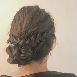 ヘアアレンジ ウルフカット レイヤーカット上柿のヘアスタイル