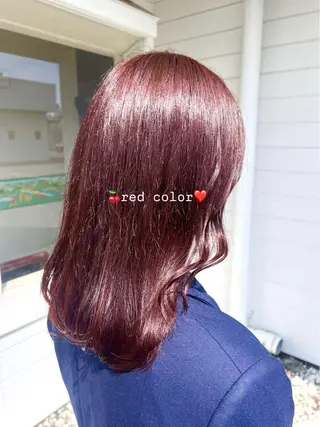 ミディアム カラー LiTA 友田未来のヘアスタイル