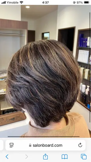 ショート カラー 美容室 ベルナのヘアスタイル