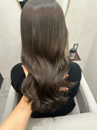 ミディアム カラー ナチュラル🎀透明感 カラー/香香のヘアスタイル
