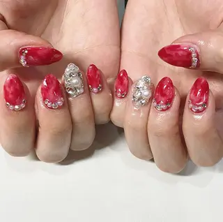 ネイル 渋谷/チップ長さ出し 👑アプレgel-xのネイルデザイン